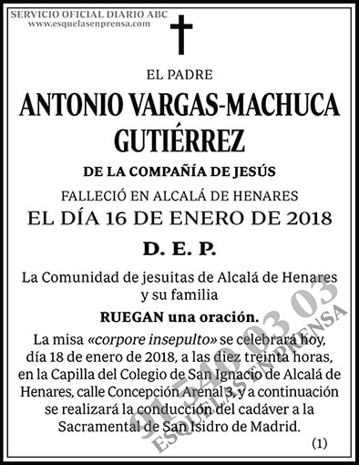 Antonio Vargas-Machuca Gutiérrez